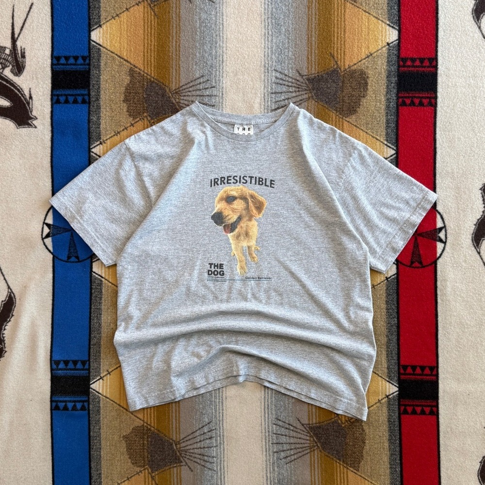 The Dog Artlist Collection Golden Retriever Irresistible Grey T-Shirt Mens Large